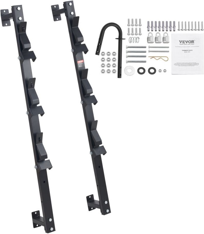 Vevor Rasentrimmer-Halterung Unkrautfresser Gestell Vertikal Max. Ladekapazität 10 kg (1 Steckplatz) Rasentrimmer mit 3 ...