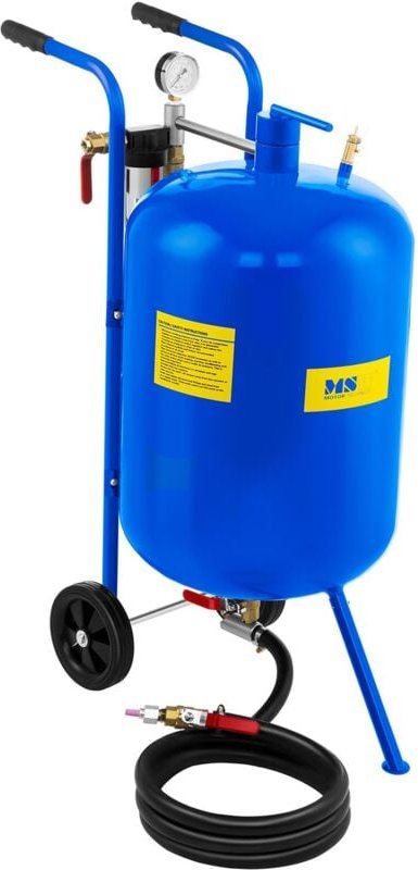 Mobiles Sandstrahlgerät, Siphon-Sandstrahlgerät auf Rädern, 79 L MSW