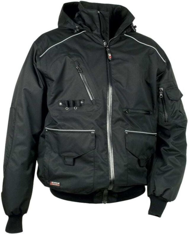 Cofra leichte Arbeitsjacke wind- und regendicht, Motor schwarz 54