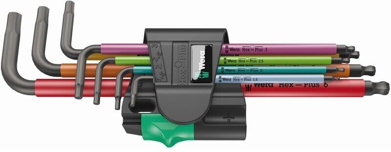 Wera 950/7 Winkelschraubendreher-Set 1.5 mm, 2 mm, 2.5 mm, 3 mm, 4 mm, 5 mm, 6 mm 7teilig