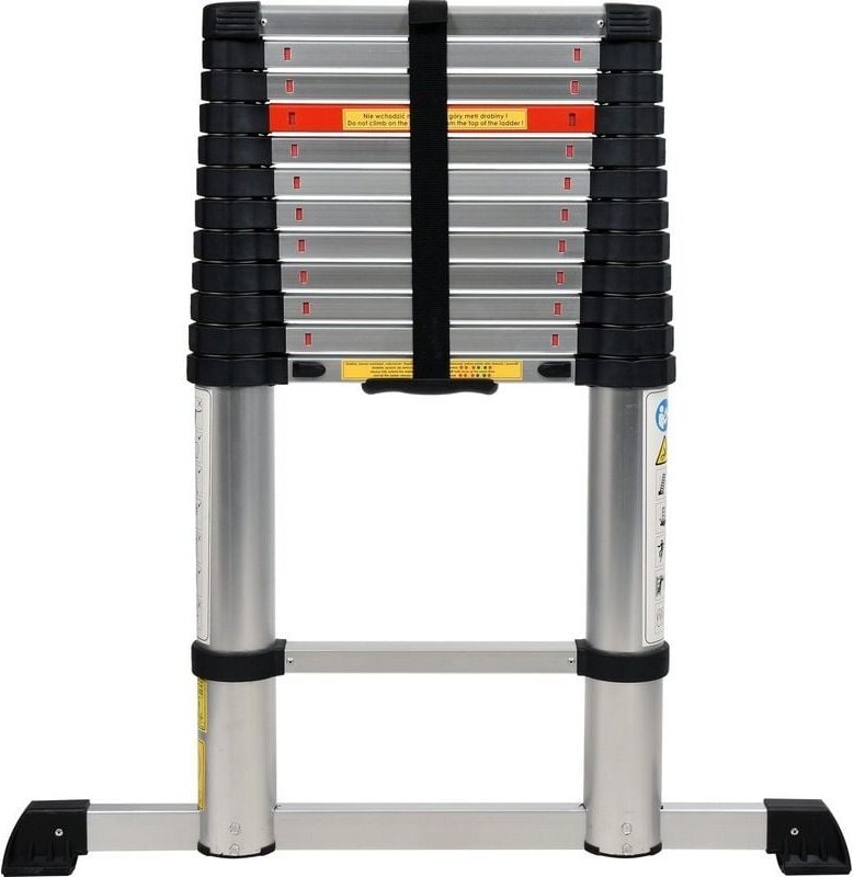 Aluminium-teleskopleiter 3,8 m 13. 17701 - Vorel