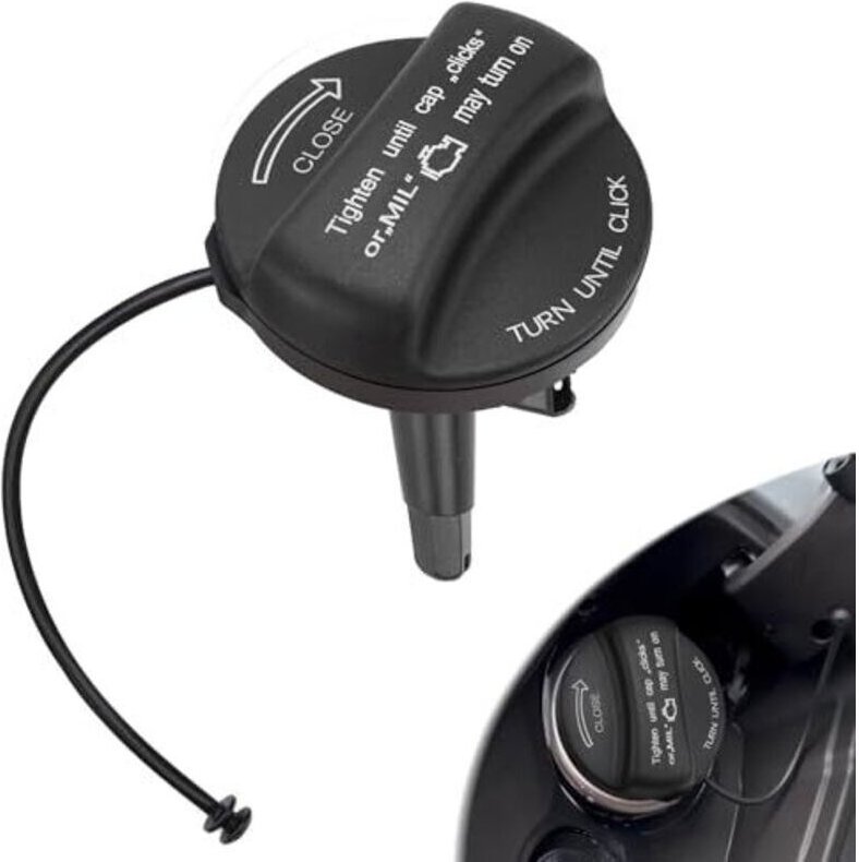 Tankdeckel mit Halteband, passend für BMW E39 E46 E60 E61 E84 E87 E90 E91 E92 F10 F20 F30 F31, Mini Cooper R55 R56 R57 F...