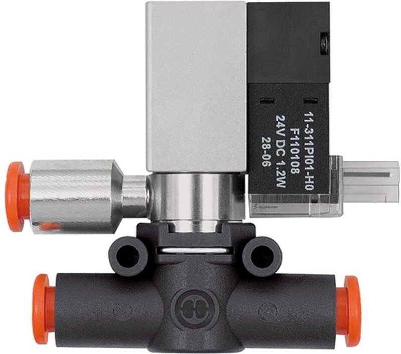 Riegler 3/2-Wege-Magnetventil geführte Entlüftung, NC, Schl.6