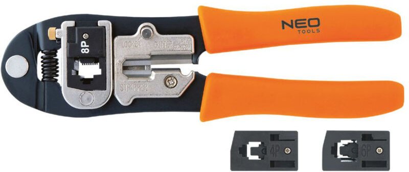 Crimpzange für Netzwerk 4P, 6P, 8P, 25 Jahre Garantie - NEO