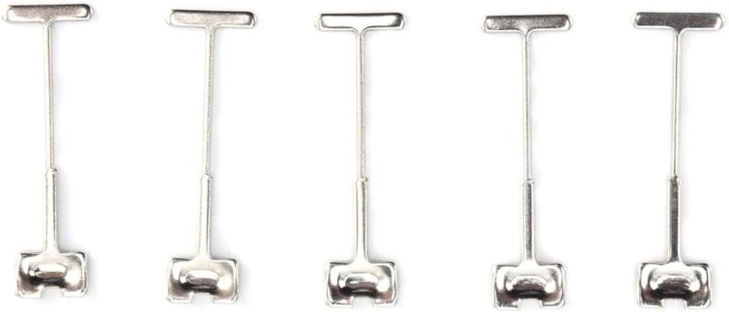 100 Stück T-Pins Fliesenersatz-Stahlnadeln, Stahl-Ersatznadeln für Fliesenböden, Wände, Gebäude mit hoher Druckfestigkei...