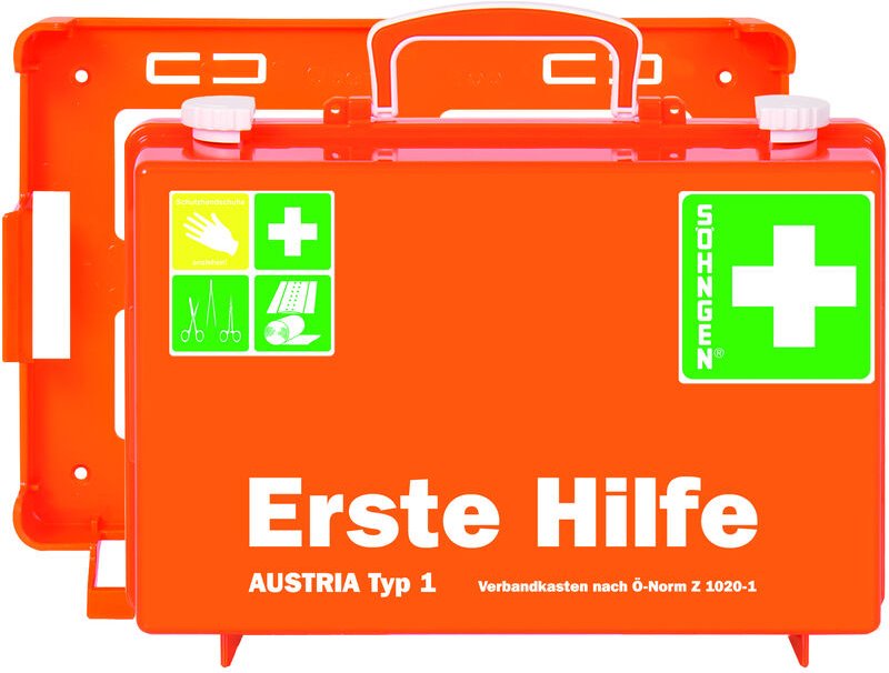 Erste-Hilfe-Koffer austria Typ 1, Wundverbände Rettungsdecke - Söhngen