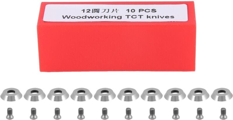 Ci3 Runde 12 X 2,5 Mm Hartmetall EinsäTze FräSer Messer Klinge Passend für DIY Drehmaschine Drehung Finisher Werkzeug 10...