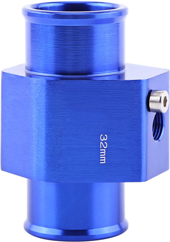 Eosnow Universeller Metallauto -Wassertemperatur -Rohrrohrschlauch Temperatursensor Adapter Blau 32 mm