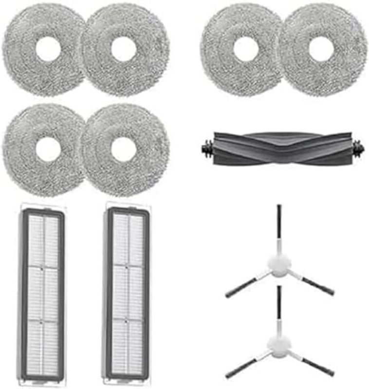 Bluedeer - Zubehörset für Dreame L10 Prime / L10s Ultra / L10 Ultra – Hauptbürste, Seitenbürsten, Filter & Mopptücher