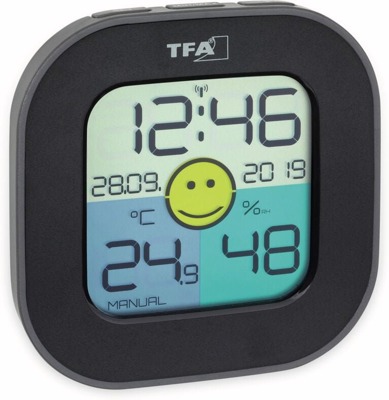 TFA Digitales Thermo-Hygrometer Fun, 30.5050.01, schwarz