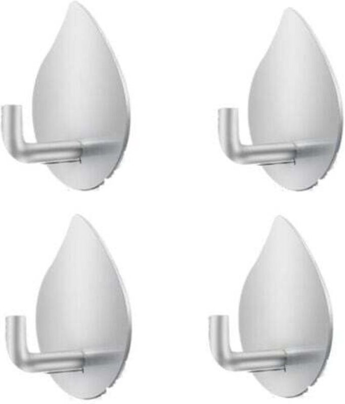 4 Stück Selbstklebende Haken Wandhaken Selbstklebend Edelstahl Haken Rostfrei Wasserdicht ohne Bohren für Schlafzimmer B...