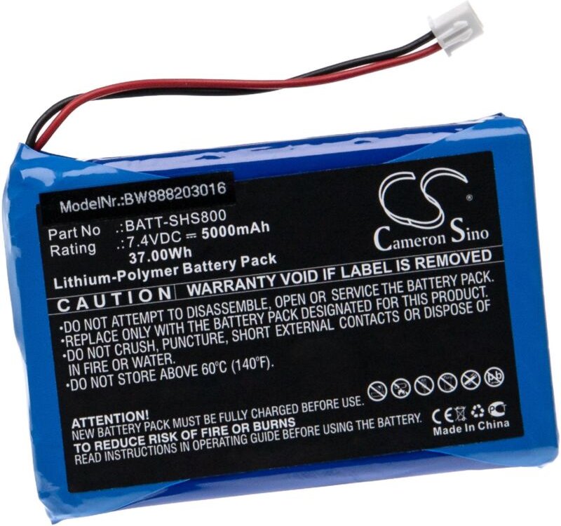 Vhbw - Akku Ersatz für Siglent BATT-SHS800 für Messgerät (5000mAh, 7,4V, Li-Polymer)