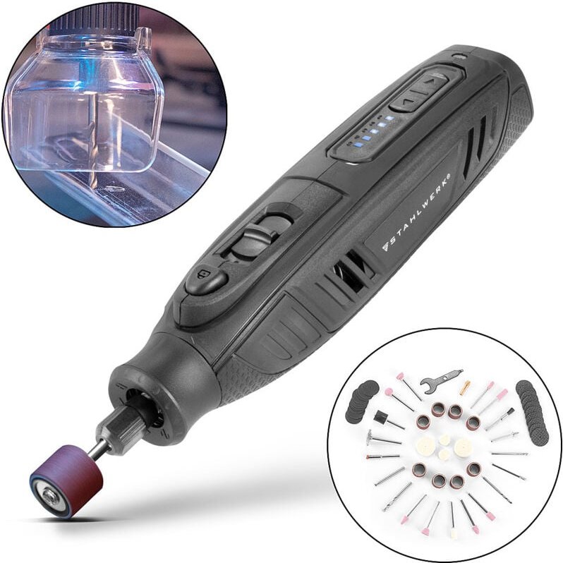 Stahlwerk - Akku Mehrzweckschleifer AMF-80 st 5.000-25.000 U/min 2.000 mAh