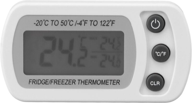 Stück wasserdichte digitale Thermometer für Kühlschrank (-20 50 °C) und Gefrierschrank (weiß)