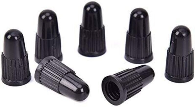 20 Stück/Set Fahrradventilkappen, professionelle Kunststoffventile, auslaufsichere Ventile, schwarze Fahrradventilkappen