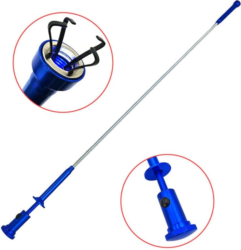 Teleskop-Greifer mit Klaue und Teleskopmagnet zum Aufnehmen