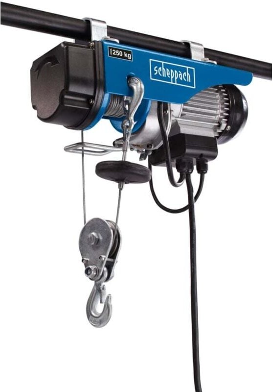 Scheppach - Elektrischer Seilzug HRS400 220-240 v Spannung 50 Hz 780 w Motor 400 kg Traglast