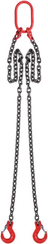 Kettenschlinge, 5/16 Zoll x 5 Fuß, mit Haken, G80-Motorkettenhebebühnen, 6600 lbs/3 Tonnen Tragkraft, für Motorhebebühne...