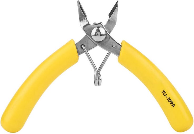 Diagonalzange, 5-Zoll-Elektrokabel-Seitenschneider, elektronische Diagonalzange, robuste Zange, Drahtschneidewerkzeug, S...