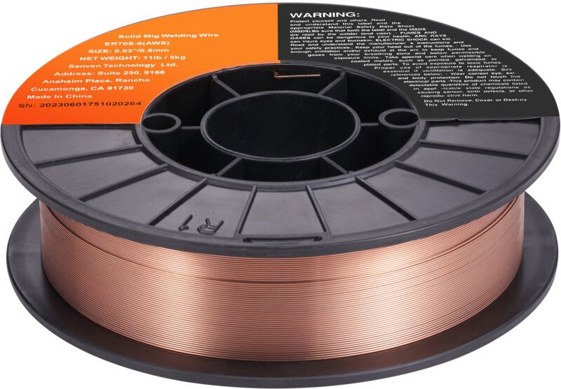 Massiver MIG-Schweißdraht 0,03 Zoll 11 Pfund außergewöhnliche Schweißleistung - Mophorn