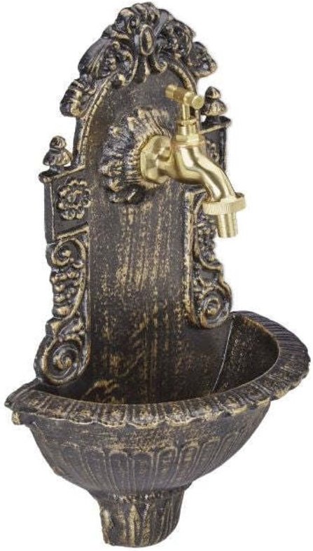 Antique style wall fountain