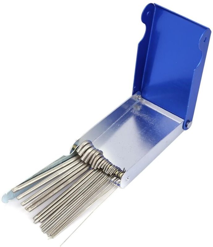 21-teiliges Brennerdüsen-Reinigungsset, Schweißzubehör, MIG-Düsenreibahle, Gasschweißreiniger