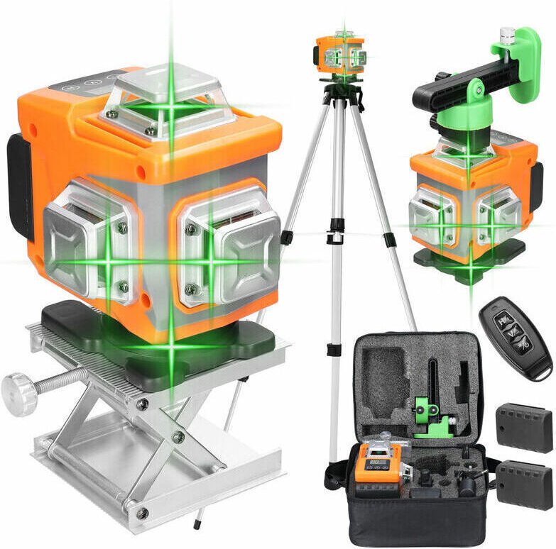 Multifunktionaler 16-Linien-Laser mit 3-stufiger Selbstnivellierungsfunktion, Nivellierwerkzeug, omnidirektionalem Boden...