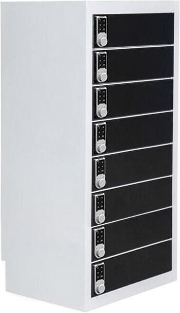 Chargelock 8 Keypad - Schwarz - Schließfach-Ladeschrank mit digitalen Zahlenschlössern
