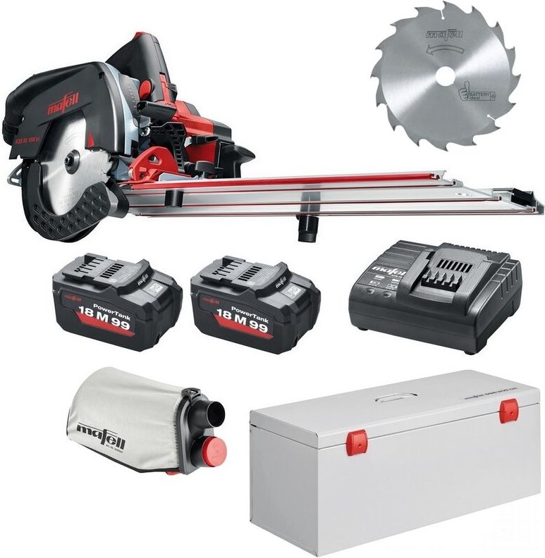 Mafell Akku Kapp-Sägesystem KSS 60 18M bl + TK + HM-Blatt 185x1,8x1,2x20 Z16 WZ