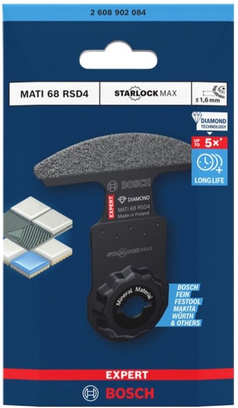 Bosch EXPERT Segmentsägeblatt MATI 68 RSD4 Corner Blade, 68 x 10 mm