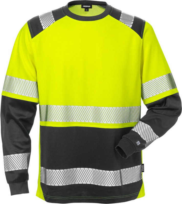Fristads 129514-196-M High Vis T-Shirt Langarm, Kl. 2 7457 THV Dynamic Rippstric
