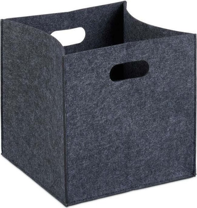 Quadratischer korb aus filz
