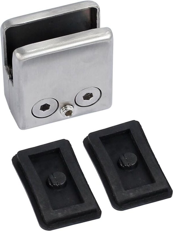 Stücke 8-10mm Glasklemme 304 Edelstahl Winkelverstellbare Wandspiegelbefestigung, für Treppengeländer Poolzaun - Lntyq