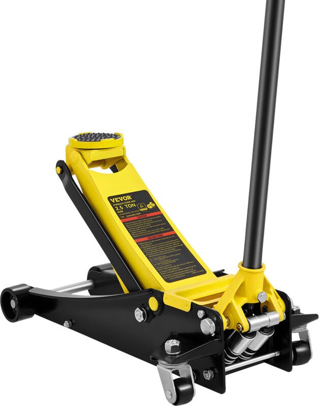 Wagenheber, 2,5 Tonnen Wagenheber mit niedrigem Profil, Hochleistungs-Rennwagenheber aus Stahl mit Doppelkolben-Schnellh...