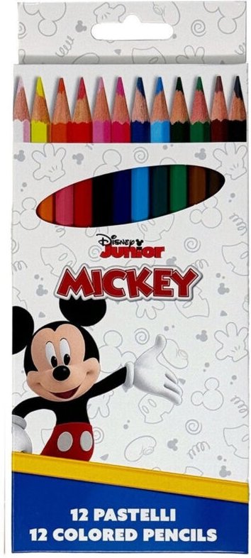 Trade Shop - Set 12 Buntstifte Farbstifte Farben Farben Maus Design Schule Kinder Schreibwaren 953421 -