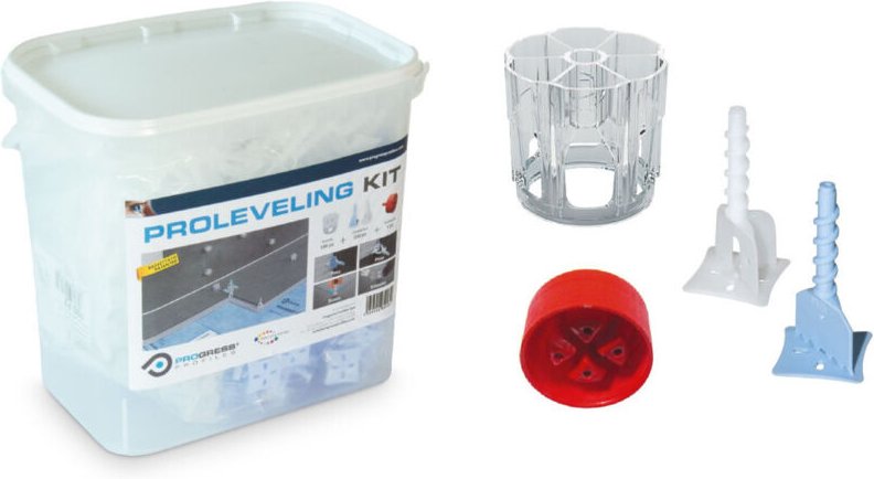 Proleveling Fliesenzubehör-Eimer 251 tlg. für Drehsystem Fliesen-Nivelliersystem