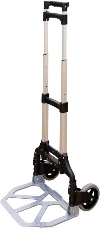 Linea profesional 11090610 Faltbare Aluminium-Schubkarre Tragbar 60 kg, Mehrfarbig, Normal - Wolfpack