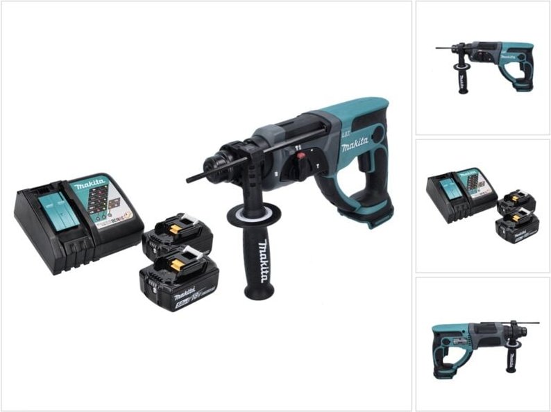 Makita - dhr 202 rt Akku Kombihammer 18 v 2,0 j sds Plus + 2x Akku 5,0 Ah + Ladegerät