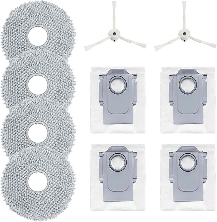 Für q P10 Roboter-Staubsauger, Seitenbürste, Wischtuch