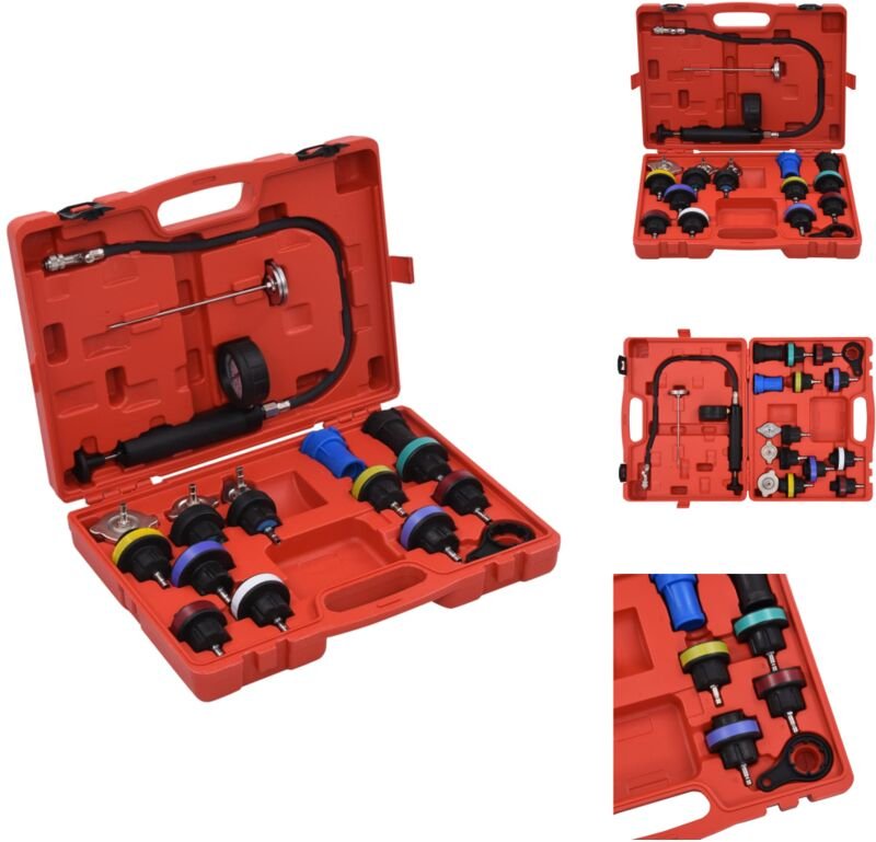 Vidaxl - Handwerkzeuge - Living Druckprüfgerät für Kühlsysteme & Kühlerdeckel 18-tlg.