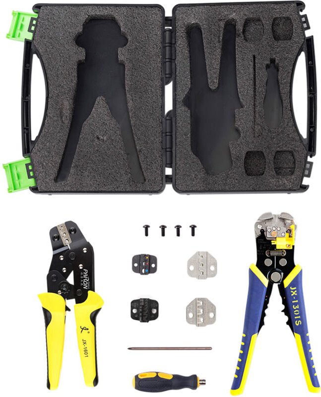 Decdeal - Crimpzangen, technische Ratschen-Crimpzangen, Aderendhülsen-Crimper-Abisolierzangen, Kabelendklemmen-Zangen-Se...