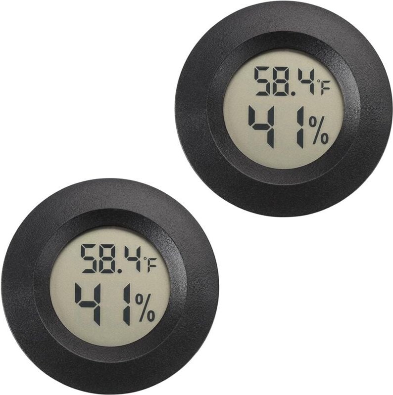 Mini-Digital-Hygrometer-Thermometer, Feuchtigkeitsmonitor für Innen- und Außenbereich, Reptilienthermometer für Humidore...