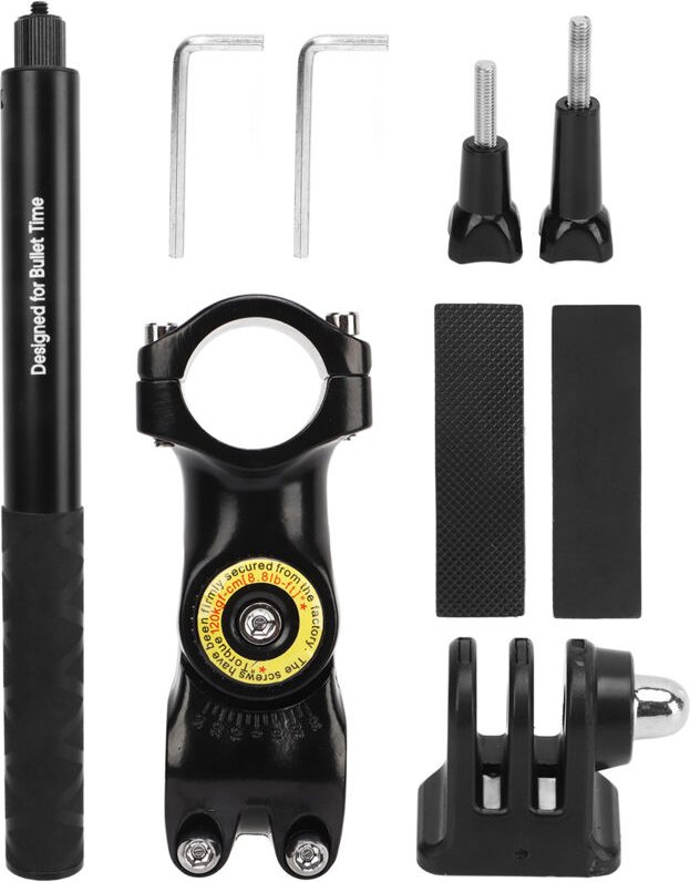 Decdeal Puluz Bike -Lenkerkamera Klemmrohrhalter Mount Motorradschutzbalkenhalter mit Selfie -Stick