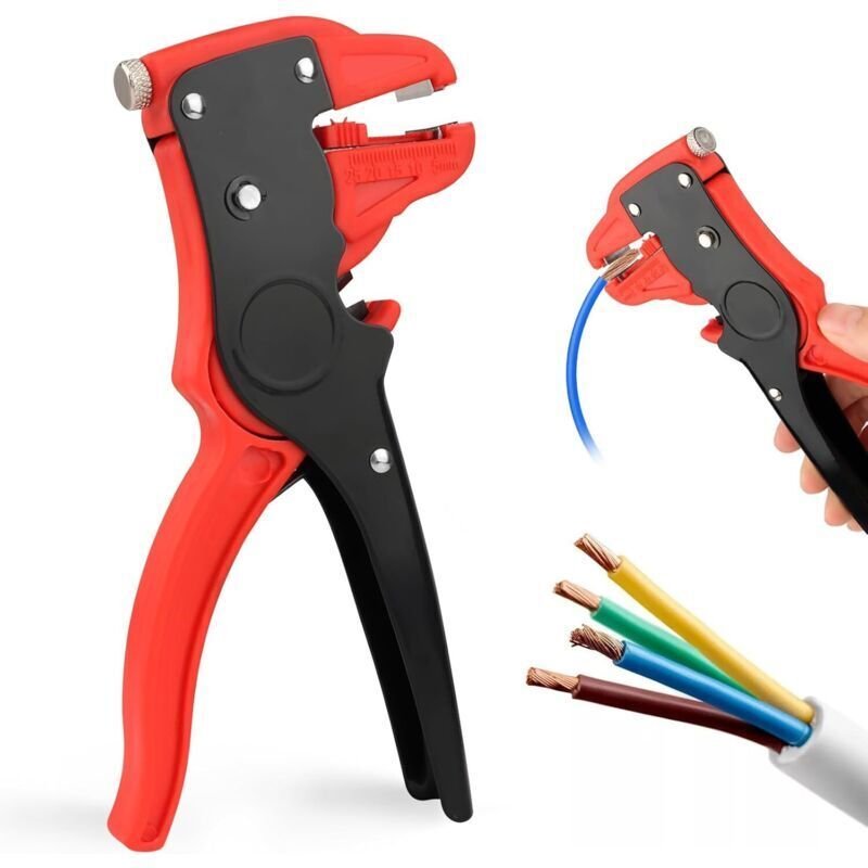 Abisolierzange, 2-in-1-Automatik-Abisolierzange, verstellbare Multifunktions-Abisolierzange, Schneidzange, Werkzeug für ...