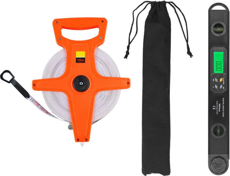 400 mm langer digitaler Winkelmesser aus Aluminiumlegierung mit LCD-Anzeige, Winkelwasserwaage für Holzbearbeitung und 1...