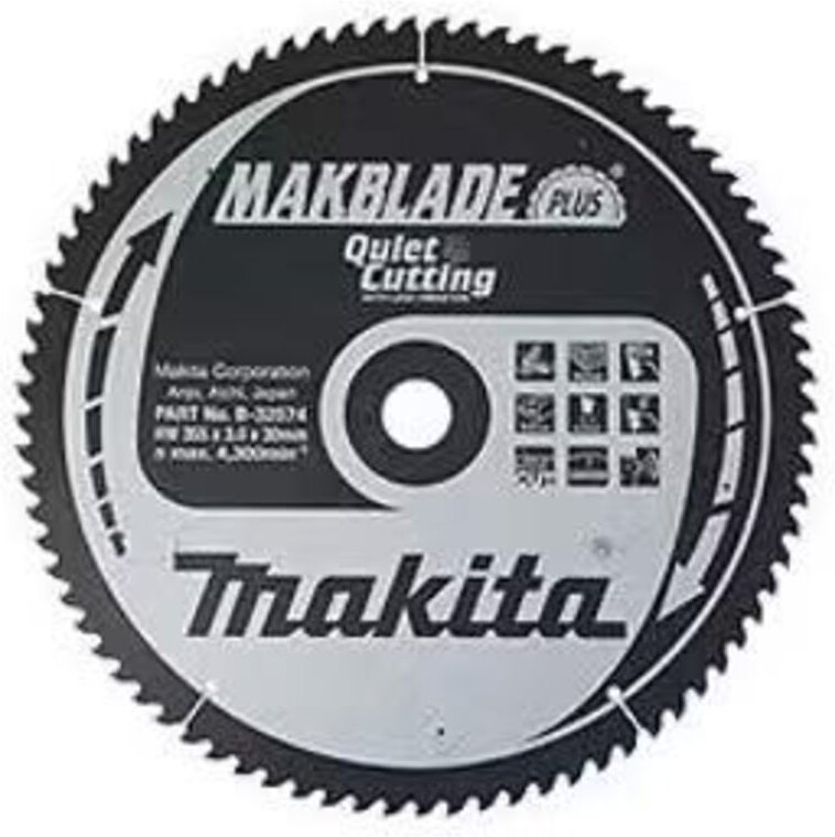 Sägeblätter Makita Makblade Plus 355 mm 80 Zähne