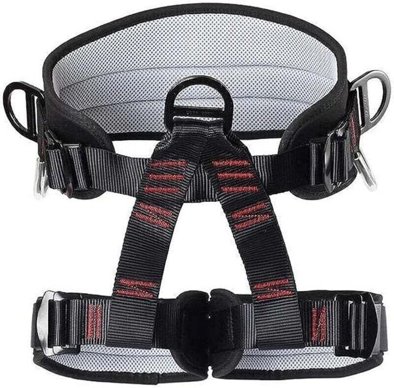 Klettergurt, verstellbare Dicke, erweiterbarer Sicherheitsgurt, Polyester-Baumklettergurt für Felsrettung und Brandschut...