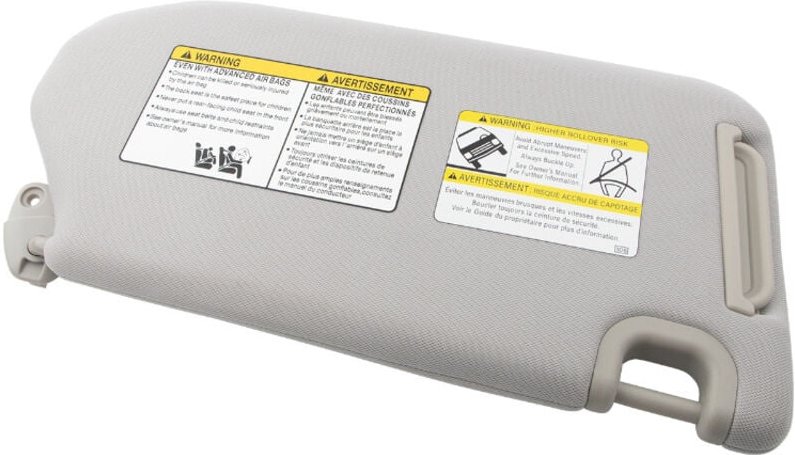 2009-2014 Links Fahrer Auto Rechte Seite Innen Frontscheibe Sonnenblende Abdeckung Schatten Sonnenschirm Schild Grau Son...
