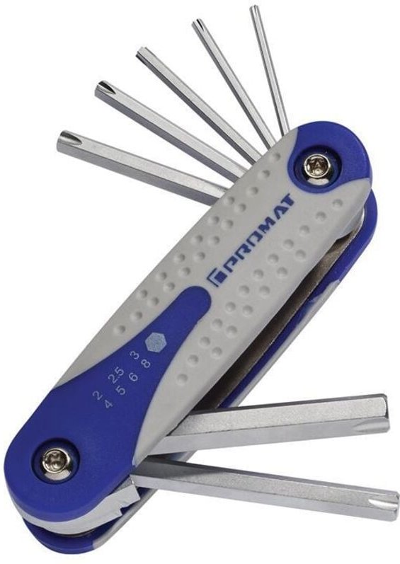 Schraubendrehersatz PL 7-teilig Handklapphalter SW 2 - 8 mm Löseprofil S2-Stahl