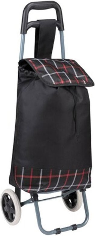 Einkaufstrolley mit Rädern klappbar-D49769-Schwarz-var